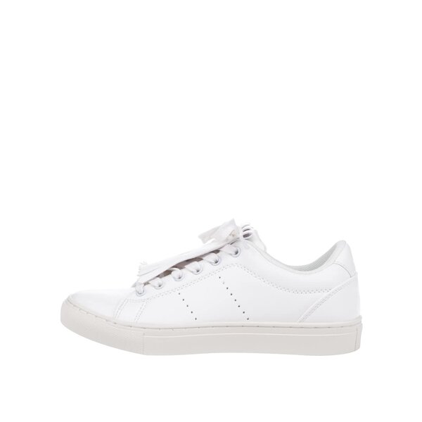 Pantofi sport crem Pieces Lope cu franjuri