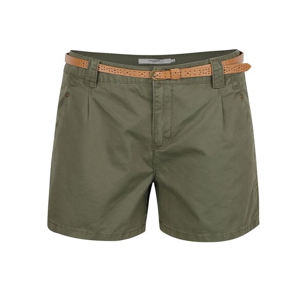 Pantaloni scurti kaki cu curea VERO MODA Boni