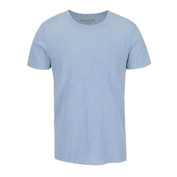 Tricou albastru deschis Selected Homme Ben