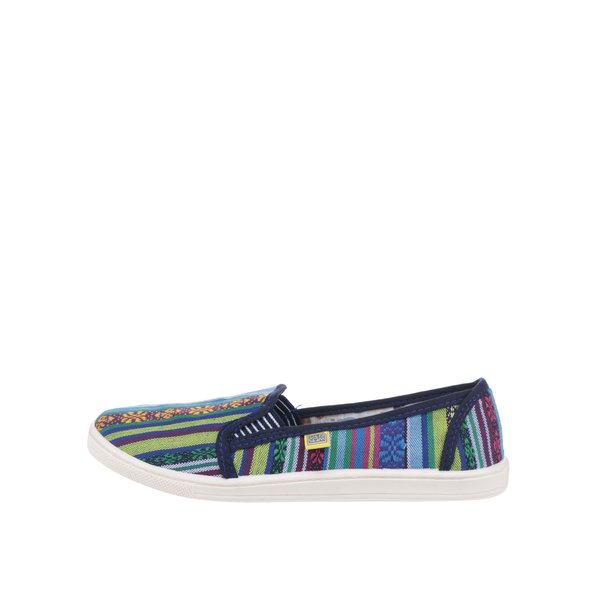 Pantofi slip-on multicolori pentru femei - Oldcom Etno