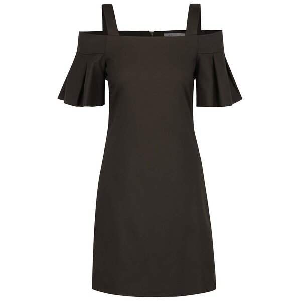 Rochie kaki cu decolteu pe umeri - Closet