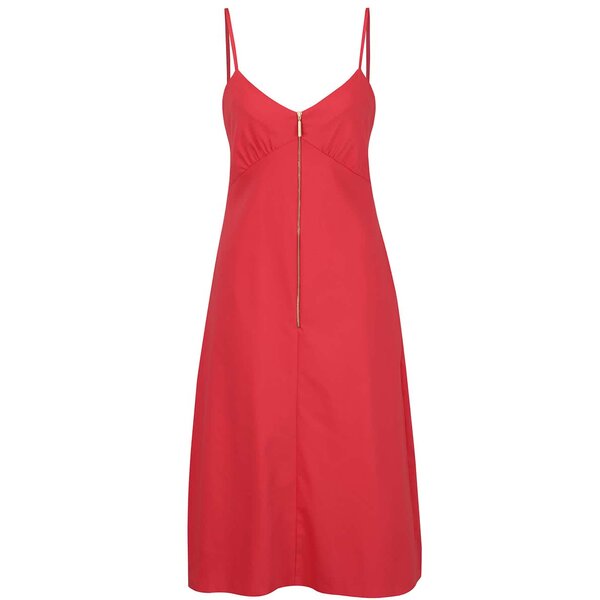 Rochie rosie cu bretele subțiri - Closet
