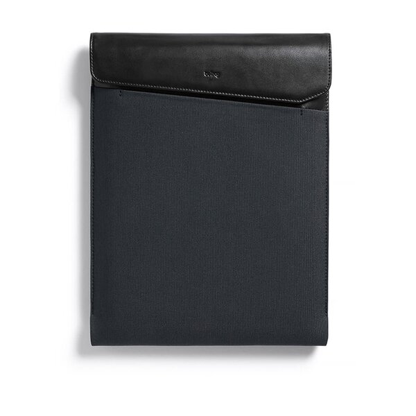 Husa pentru laptop cu detalii din piele negru & gri - Bellroy Laptop Sleeve Extra 13