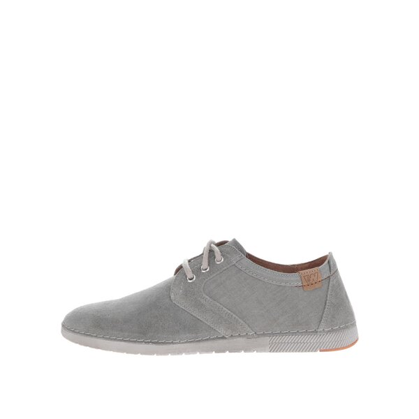 Pantofi casual gri din piele intoarsa pentru barbati Weinbrenner