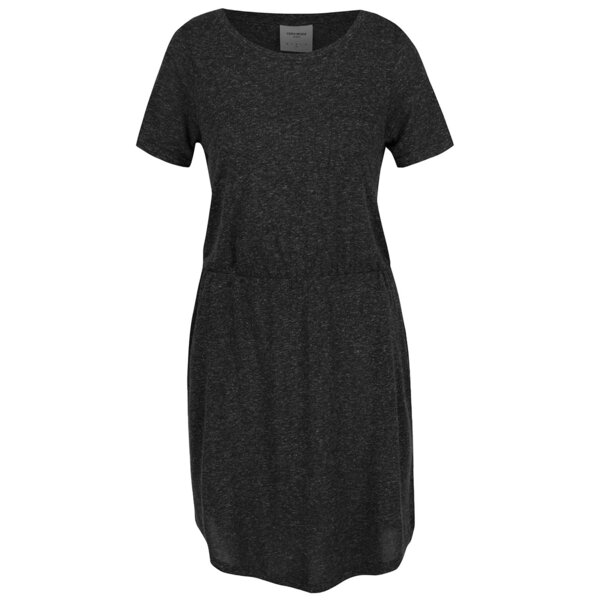 Rochie gri inchis melanj Vero Moda Lua cu buzunare