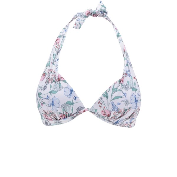 Sutien halter alb cu model floral Dorothy Perkins