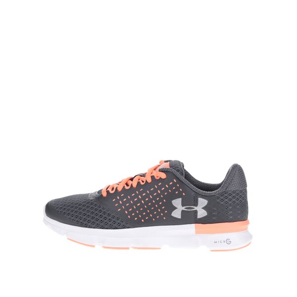 Pantofi sport gri de alergat pentru femei - Under Armour AU W Micro G Speed Swift 2