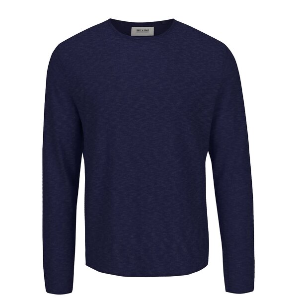 Pulover albastru melanj ONLY & SONS Paldin din bumbac