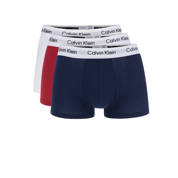 Set 3 boxeri alb/albastru/rosu Calvin Klein