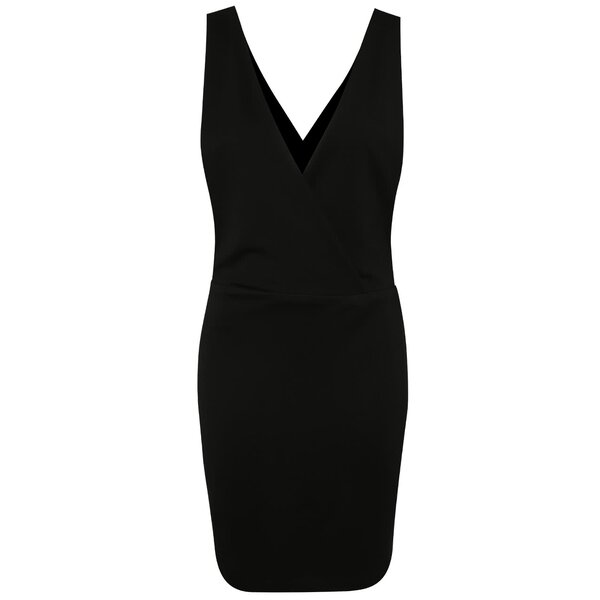 Rochie neagră Jacqueline de Yong Pretty cu decolteu în V