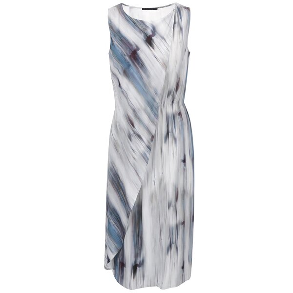 Rochie albastru & gri Pietro Filipi cu model