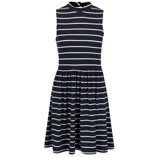 Rochie alb&albastru Superdry Horeline cu imprimeu cu dungi