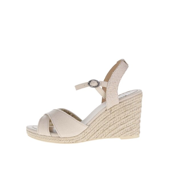Sandale crem Pepe Jeans Shark Basic cu platformă