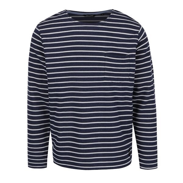 Bluză albastru închis ONLY & SONS Pally cu model în dungi