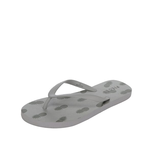 Șlapi verde camuflaj Pieces Vera cu imprimeu