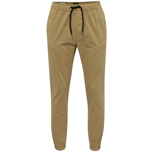 Pantaloni bej cu snur in talie Jack & Jones Vega