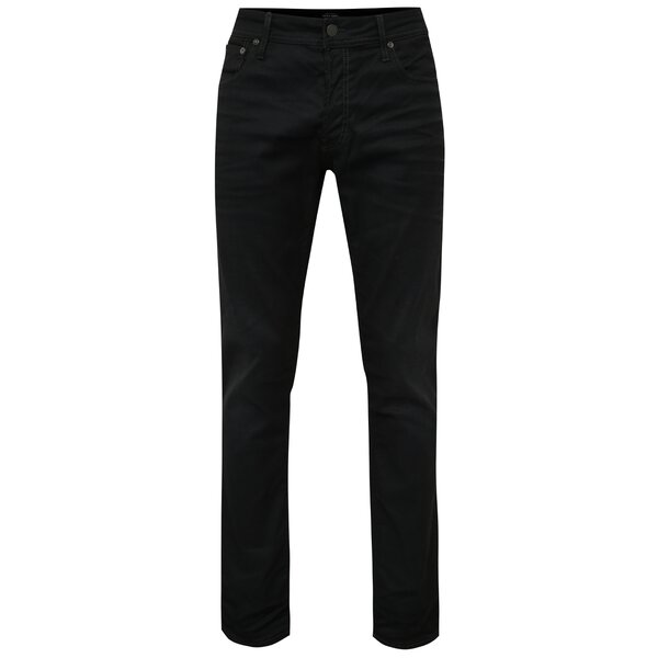 Blugi slim negri Jack & Jones Tim