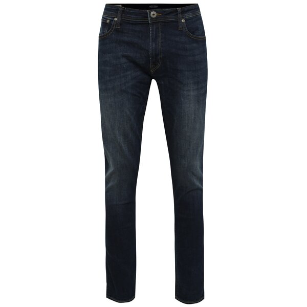 Blugi skinny bleumarin cu aspect usor prespalat - Jack & Jones Liam