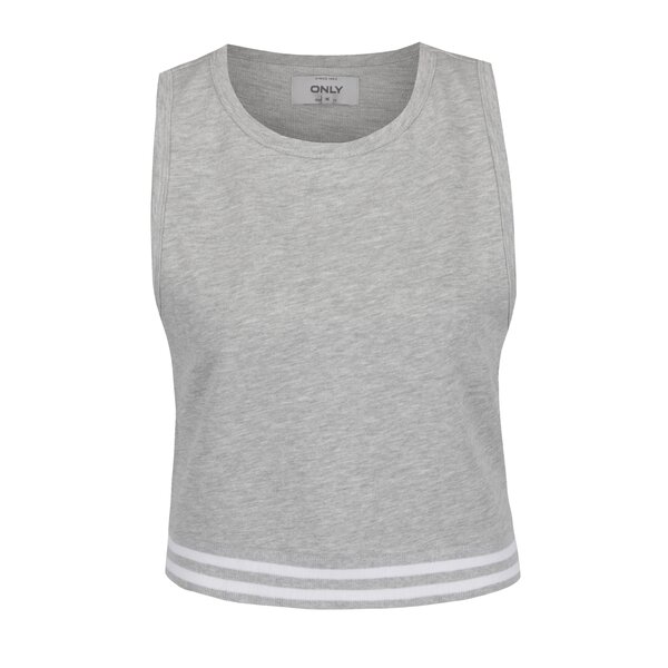 Top crop gri melanj ONLY Katrine