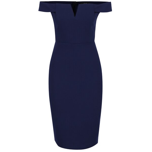 Rochie bleumarin AX Paris cu decolteu pe umeri