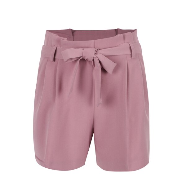 Pantaloni scurți roz Miss Selfridge cu cordon