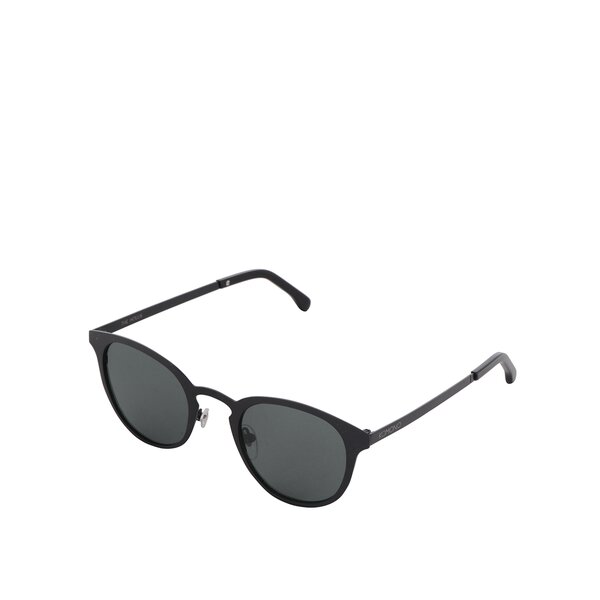 Ochelari negri unisex Komono Hollis cu ramă metalică