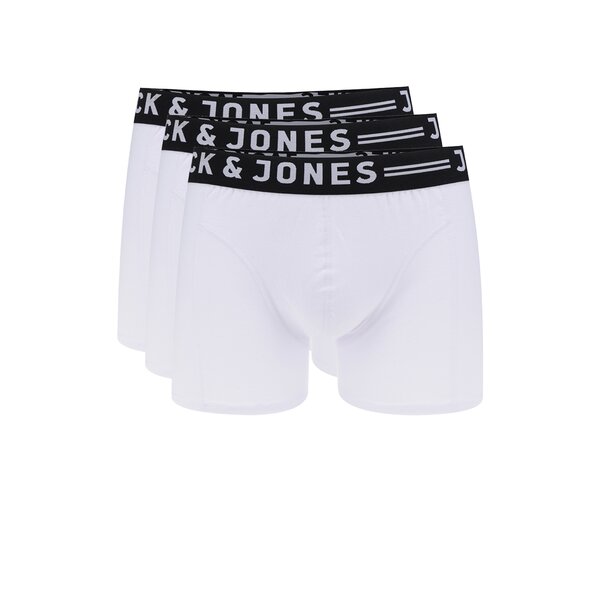 Set de 3 perechi boxeri albi Jack & Jones Sense