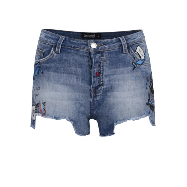 Blugi scurți Haily´s Grace cu print multicolor