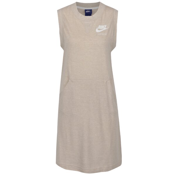 Rochie bej Nike cu buzunar kangaroo