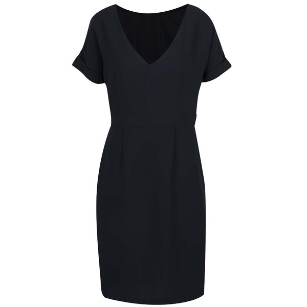 Rochie albastru închis Selected Femme New Smile cu decolteu în V