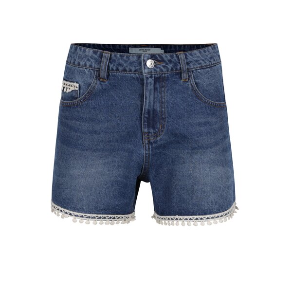 Pantaloni scurți albaștri VERO MODA Be Thirteen din denim