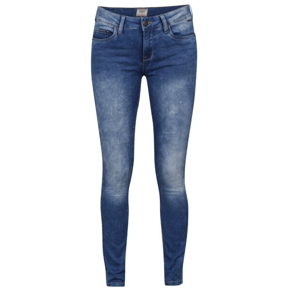Blugi skinny albaștri Cars Tyra cu aspect prespălat