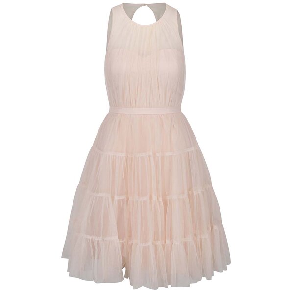 Rochie roz deschis Little Mistress cu decupaj la spate