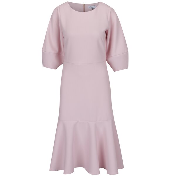 Rochie roz pal Closet cu decolteu rotund