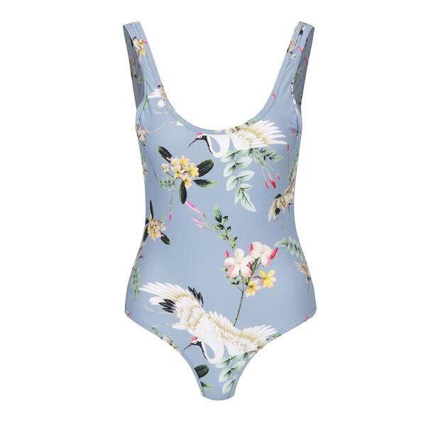 Costum de baie bleu întreg Y.A.S Crane cu imprimeu floral