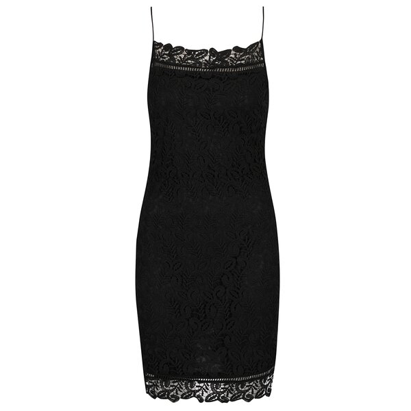 Rochie neagră ONLY Catalina din dantelă