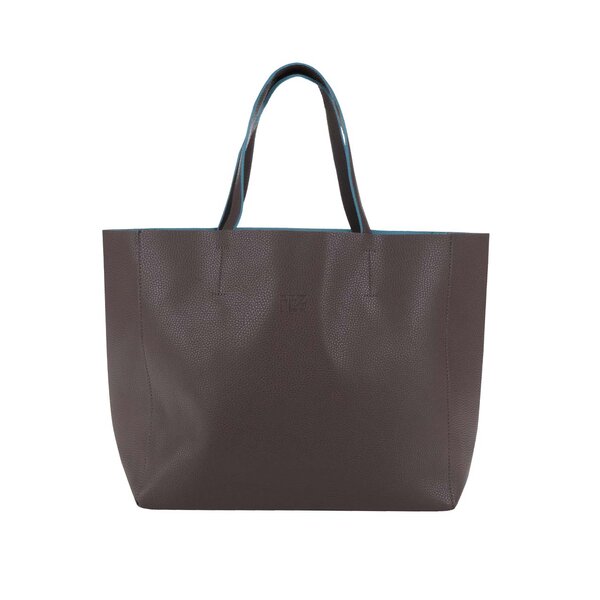Geantă shopper maro Fez by Fez cu compartiment detașabil