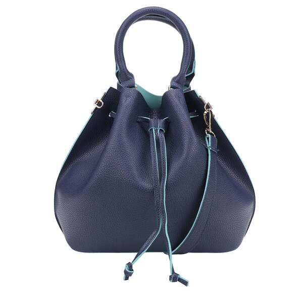 Geantă bucket bleumarin crossbody Fez by Fez Secchiello