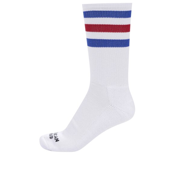 Șosete albe unisex cu dungi American Socks Pride I