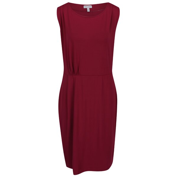 Rochie violet Gina Laura cu decolteu rotund