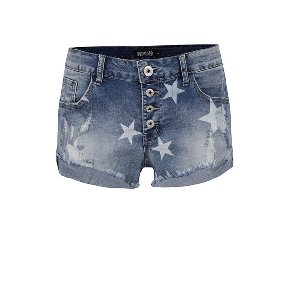 Pantaloni scurți albaștri Haily´s Starry din denim