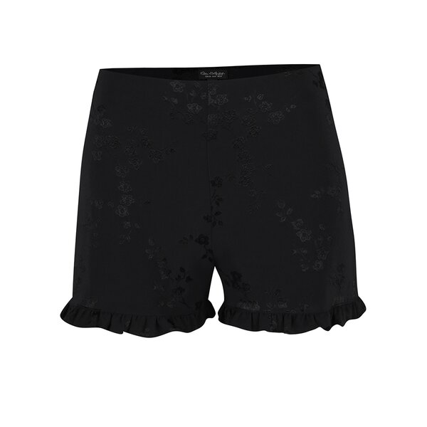 Pantaloni scurți negri Miss Selfridge cu volănașe