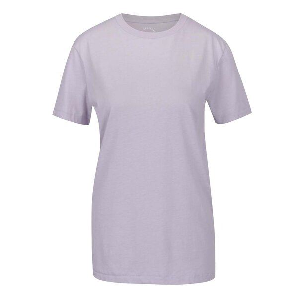 Tricou basic violet deschis Selected Femme My Perfect din bumbac
