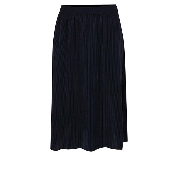 Fustă midi bleumarin VERO MODA Jackie cu pliuri mici