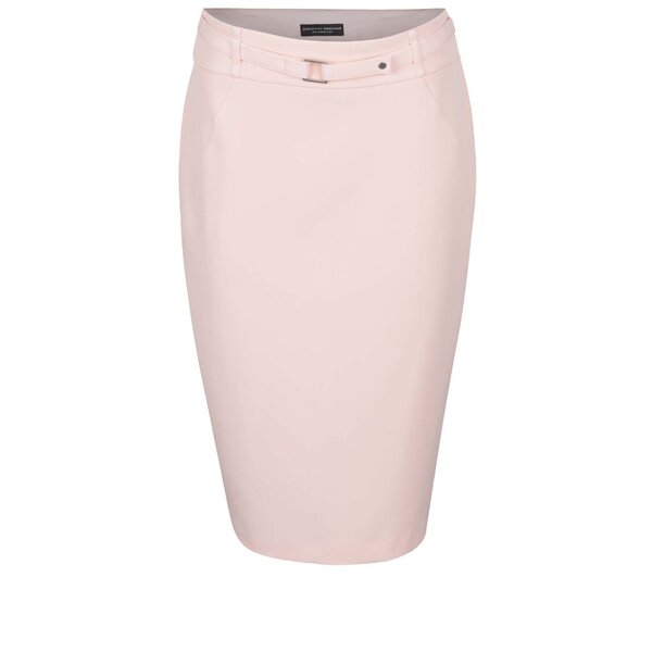 Fustă roz pal Dorothy Perkins cu croi conic