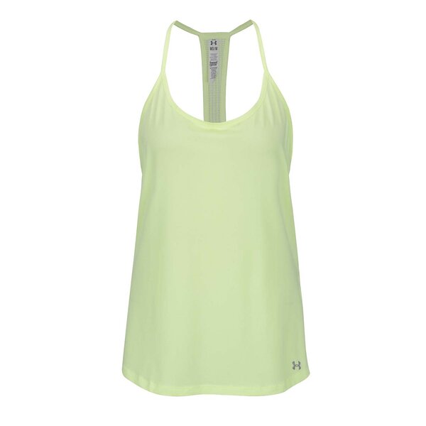 Top sport galben Under Armour Fly By Racerback pentru femei