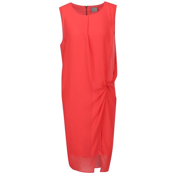 Rochie rosie cu detalii semitransparente - VERO MODA Bina