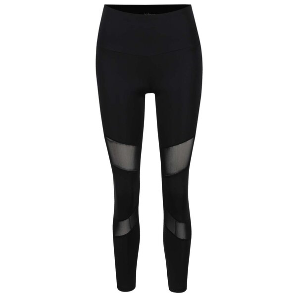 Colanți sport negri cu detalii transparente Denay