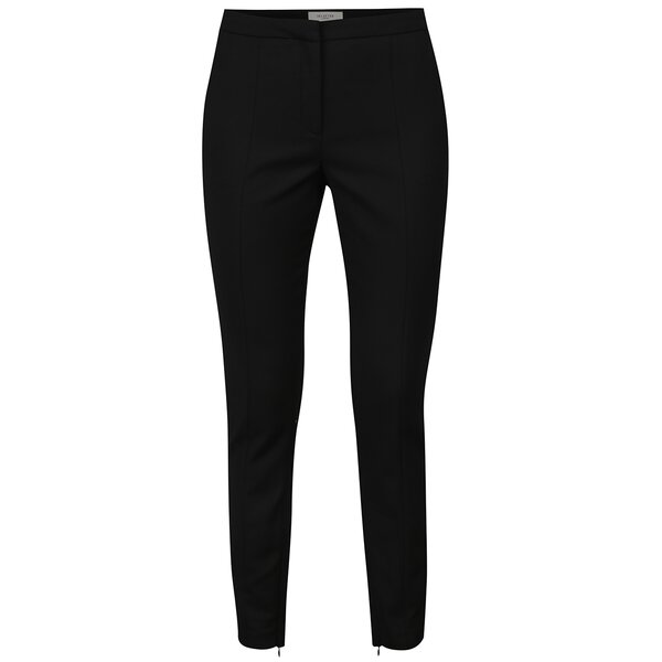 Pantaloni negri cu fermoare ascunse Selected Femme Muse