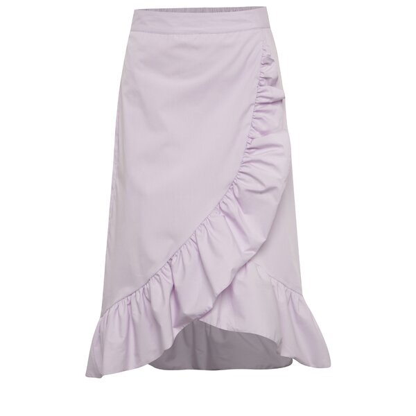 Fustă violet deschis Miss Selfridge cu volane